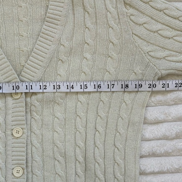 Brandy Melville John Galt Wool Blend Cable Knit Cardigan - Picture 9 of 11